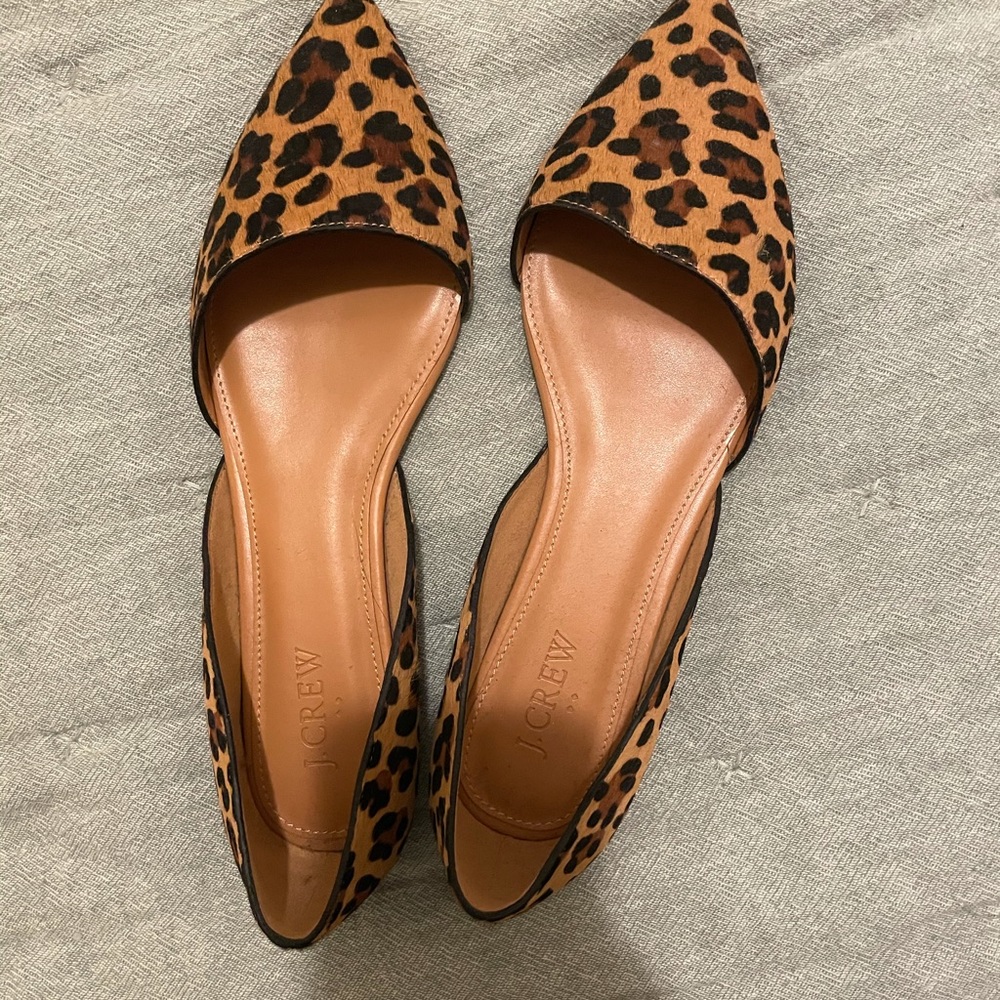 Jcrew leopard flats